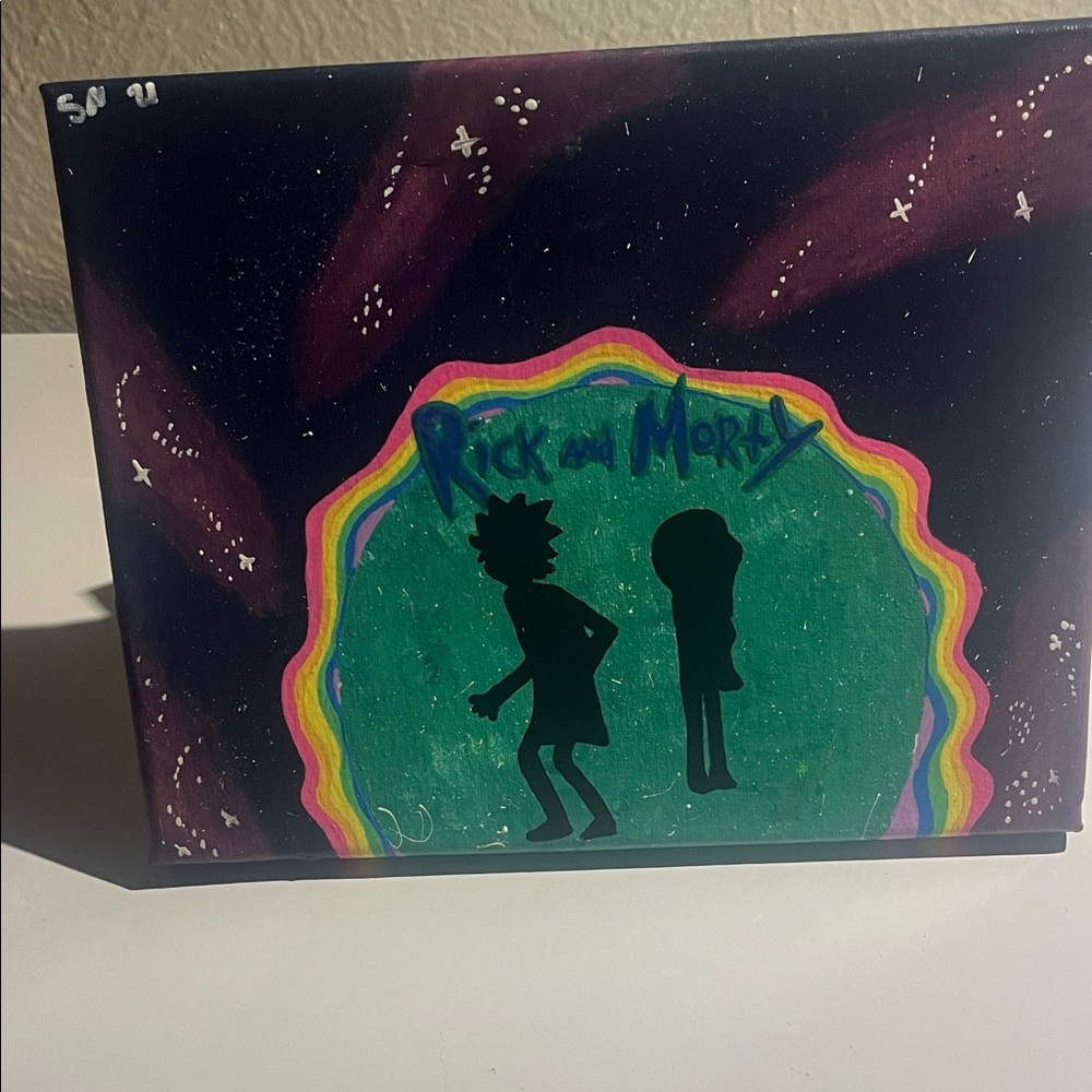 Rick and Morty handmade Canvas Art